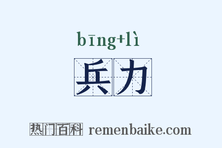 兵力是什么意思的图片